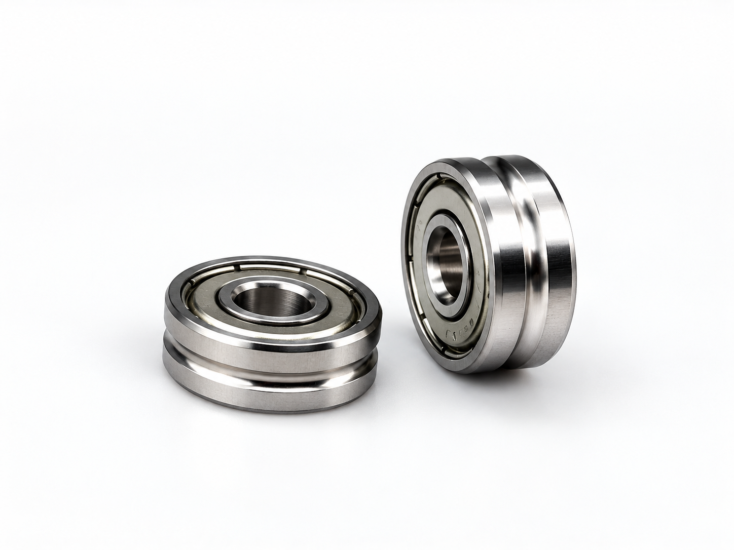 U-groove guide-wheel bearings