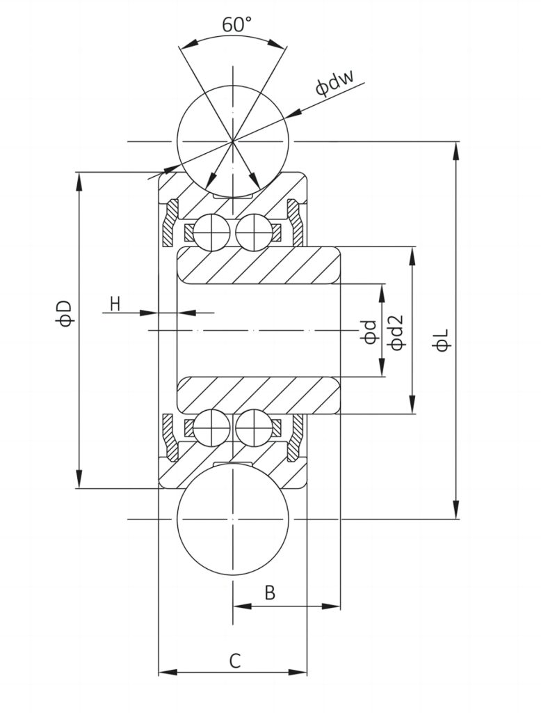 SG GUIDE WHEEL BEARING DRAW